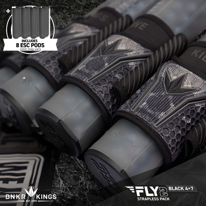 Bunkerkings Fly2 Pack 4+7 - Black Skull (Incl. 8 ESC Pods)