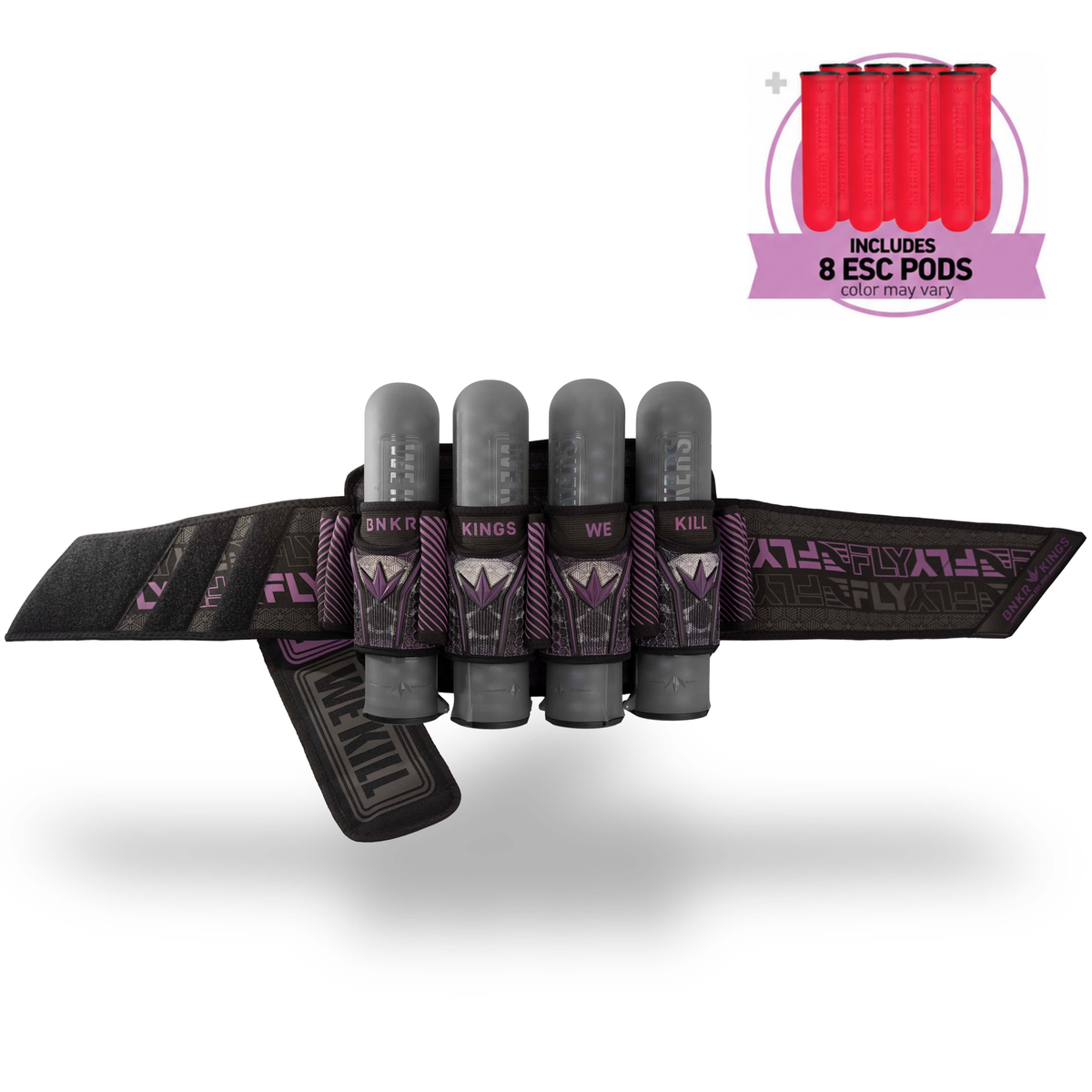 Bunkerkings Fly2 Pack 4+7 - Purple Skull (Incl. 8 ESC Pods)