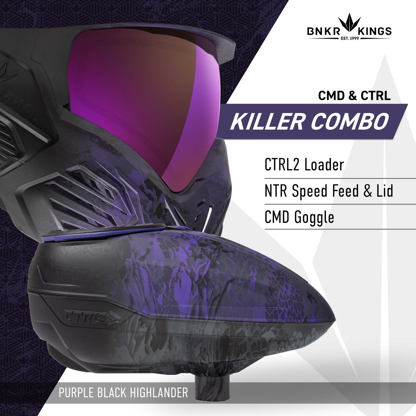 CMD & CTRL2 Killer Combo - Purple Black Highlander