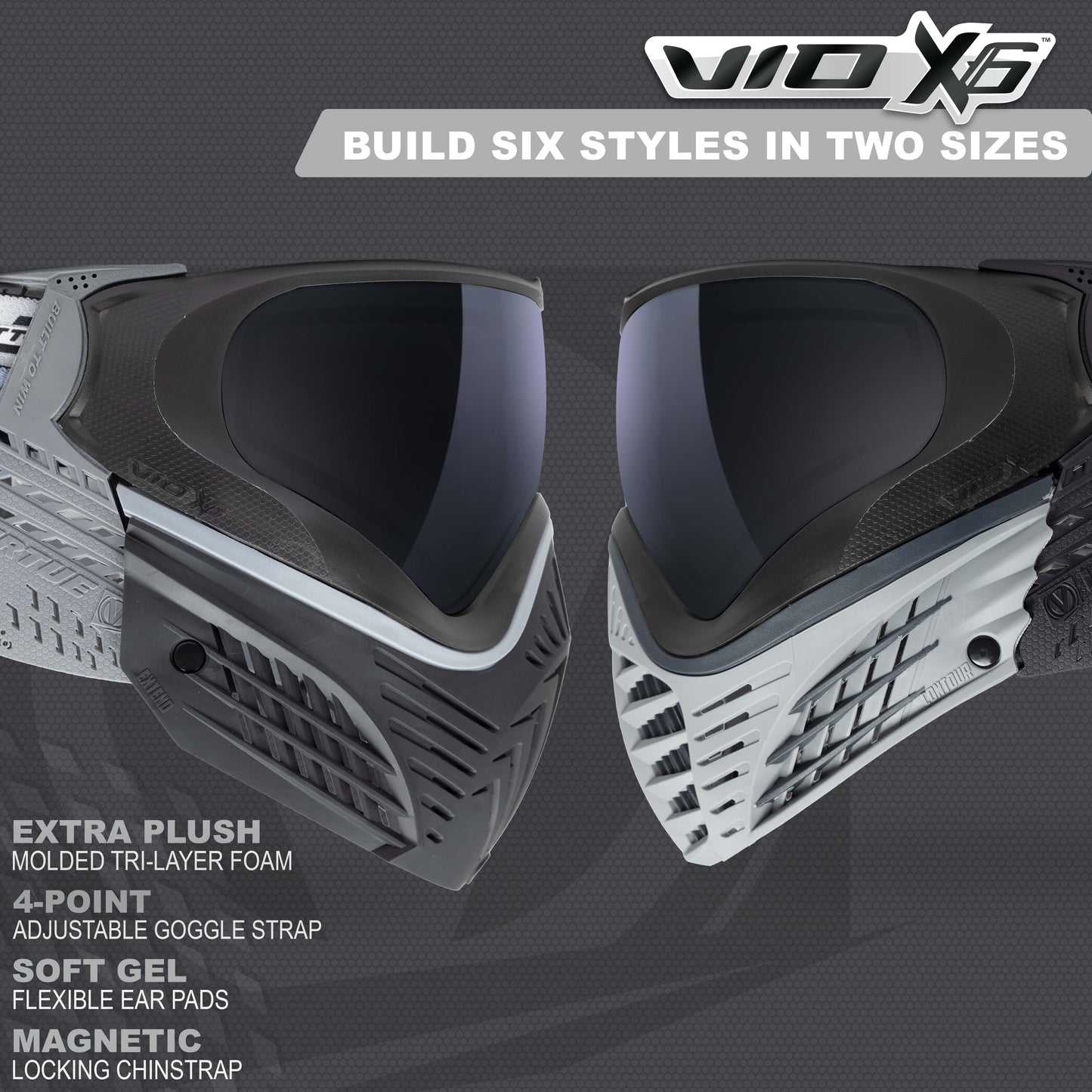 PRE-ORDER - Virtue VIO X6 Goggle - Black Storm