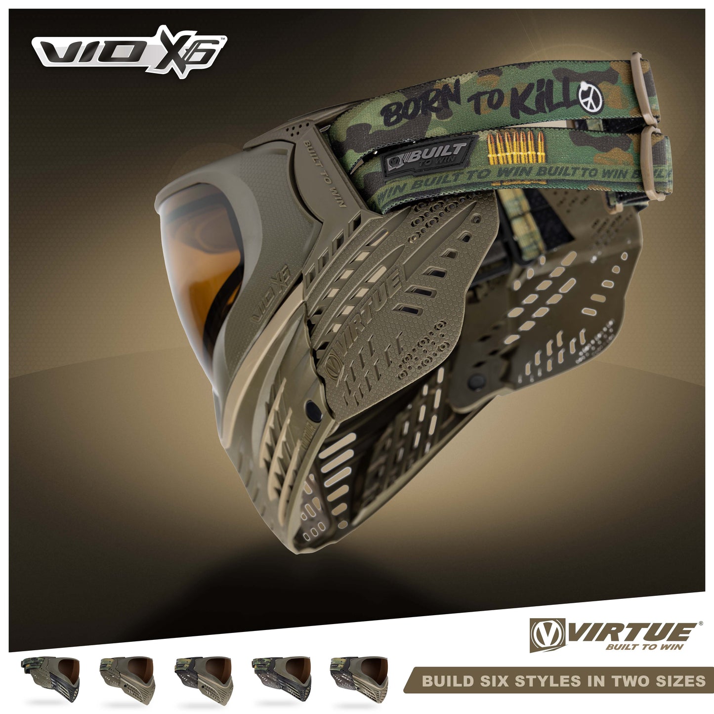 PRE-ORDER - Virtue VIO X6 Goggle - Desert Storm